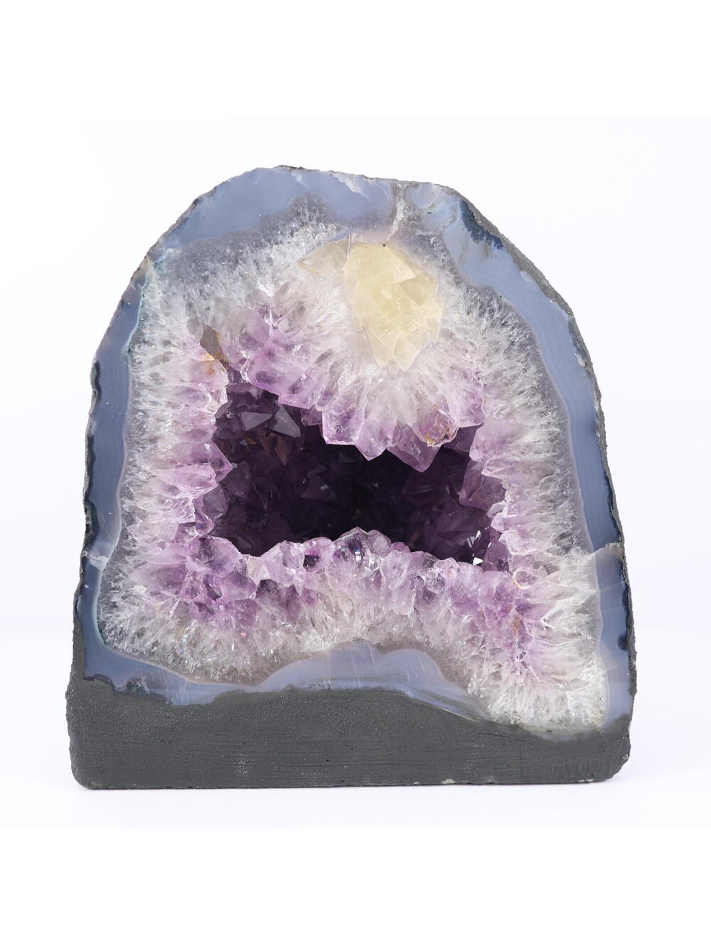 Amethyst Geode Cathedral XL 15.5lbs Crystal Mineral 7.5"H Display Decor